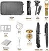 13-In-1 Outdoor Emergency Survival Kit for Camping Hiking Tactical Gear Case Box Set