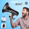 50Watt -  Pyle Megaphone Bullhorn with Aux, Siren, and Talk Modes