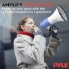 50Watt - Pyle Megaphone Bullhorn with Record, Siren & Talk Modes w/ rechargeable battery