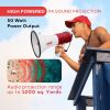 50Watt - Pyle Bluetooth Megaphone Bullhorn with Siren