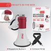 50Watt - Pyle Bluetooth Megaphone Bullhorn with Siren