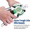 Stainless Steel Jar Opener, All Metal Construction Adjustable Jar Opener, Can Bottle Opener Gripper, For Weak Hand, Elderly, Arthritis