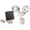 MAXSA Innovations Off-White Solar-Powered Dual Head LED Security Light