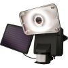 Solar-Powered Motion-Activated Security Floodlight with 20 SMT LEDs - Black
