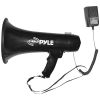 40Watt - Pyle Professional Megaphone Bullhorn With Siren & 3.5 mm Aux-In For Smart Devices, Black