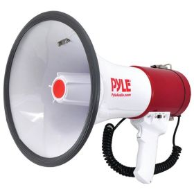 50Watt - Pyle Bluetooth Megaphone Bullhorn with Siren