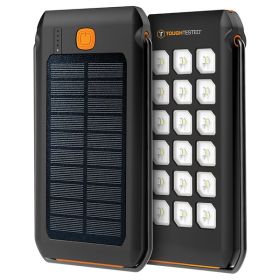 ToughTested Dual 10,000mAh Portable Solar Power Battery Charger and Flashlight