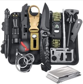 14-in-1 Outdoor Emergency Survival Gear Kit Camping Hiking Survival Gear Tools Kit Survival Gear And Equipment, Outdoor Fishing Hunting Camping