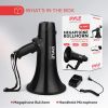 40Watt - Pyle Professional Megaphone Bullhorn With Siren & 3.5 mm Aux-In For Smart Devices, Black