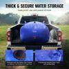 VEVOR 400L/105.7 Gallon Water Storage Bladder, RV Water Tank, 1000D Blue PVC Collapsible Water Storage Containers, Large Capacity Soft Water Bag