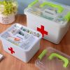 Creative Multi-purpose Medicine Box, Lovely Medicine Chest, Blue Handle