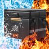 VEVOR Fireproof Document Box, 2000°F Fireproof Document Bag with 3 Storage Layers, 15.35"x12.4"x13.98", Fireproof Wallet, Large Briefcase