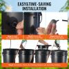 VEVOR DWC Hydroponic System, 5 Gallon 4 Buckets, Deep Water Culture Growing Bucket, Hydroponics Grow Kit with Pump, Air Stone and Water Level Device