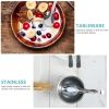 1 set of Portable Chopsticks with 1 Spoon, a Stainless Steel Bowl with Storage Bag for Camping Cooking Outdoor Tableware (Red Bag)