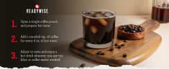 ReadyWise 360 Servings of Freeze Dried Colombian Brew Coffee Bucket