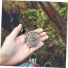 Mini Waterproof Shockproof Compass With Keychain; Emergency Survival Equipment For Outdoor Hiking Camping Adventure