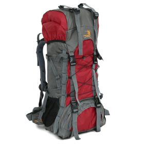 60L Outdoor Large Capacity Waterproof Mountaineering Backpack For Hiking, Camping, Trekking