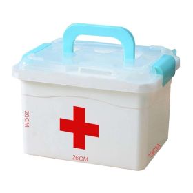 Creative Multi-purpose Medicine Box, Lovely Medicine Chest, Blue Handle