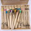 10 Piece Pure Natural Soft Bristle Bamboo Toothbrushes