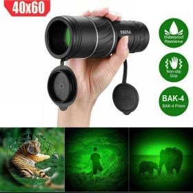 40x60 Day Night Vision HD Optical Monocular Handheld Telescope (Waterproof)