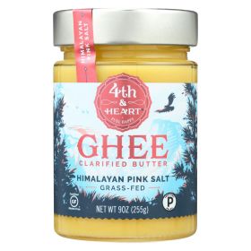 4th And Heart - Ghee Butter with Pink Himalayan Salt - Case Of 6 - (9 Oz. each)
