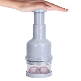 Manual Food Chopper Vegetable Chopper - Dicer, Garlic Mincer, Onion Cutter, Salad Press Chopper, Hand Nut Chopper