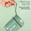 Portable Stainless Steel Food Container, Insulated Containers for Hot Food, Vacuum Insulated Soup Jar with Foldable Spoon