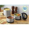 41 oz Stainless Steel Stacking Food Jar