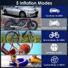150 PSI Portable Tire Inflator, Cordless Digital Air Compressor, Compact Air Pump with 5 Inflation Modes, 3 Light Modes Emergency Power Bank