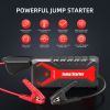 Portable Car Jump Starter (UP to 10.0L Gas/8.0L Diesel Engines) 12V Auto Lithium-Ion Battery Booster with Smart Clamp Cables
