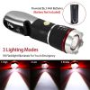 8-in-1 Multi Tool Hammer, Zoomable LED Flashlight, Emergency Auto Escape Tool