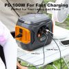 (320W) Portable Power Station; Flashfish Solar Generator Backup Power With LASHFISH 18V/100W Foldable Solar Panel