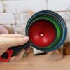 Set Of 3 Food Grade Collapsible Silicone Mini Funnels For Kitchen Use; Wide Mouth Canning Funnel