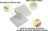 100% Cotton Woven Gauze Pads 4" x 4". Pack of 200 – 16-ply. Non-Sterile
