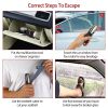 8-in-1 Multi Tool Hammer, Zoomable LED Flashlight, Emergency Auto Escape Tool