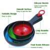 Set Of 3 Food Grade Collapsible Silicone Mini Funnels For Kitchen Use; Wide Mouth Canning Funnel