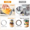24 Piece Regular Mouth Canning Jar Metal Rings Split-Type Jar Bands Replacement