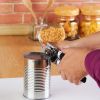 Handheld Manual Can Opener With Sharp, Cutting Wheel Blade / Lid Cap Openers