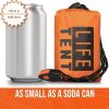 Life Tent Waterproof Emergency Survival Shelter; 2 Person Emergency Tent; Tube Tent in a bag; Survival Tarp - Includes Survival Whistle