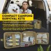 Green Survival First Aid Kit of 255 Supply Pieces / Emergency Survival Kit for Tactical First Aid