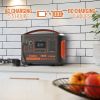 (600W) Portable Power Station - Solar Generator Backup Power with AC/DC/ PD - Wireless Charger / Flashlight