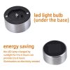 24pcs 5W High Brightness Solar Power LED Lawn Lamps with Lampshades White & Silver for Patio, Walkways, Landscape Paths
