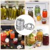 24 Piece Regular Mouth Canning Jar Metal Rings Split-Type Jar Bands Replacement