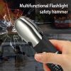 8-in-1 Multi Tool Hammer, Zoomable LED Flashlight, Emergency Auto Escape Tool