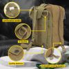 Green Survival First Aid Kit of 255 Supply Pieces / Emergency Survival Kit for Tactical First Aid
