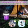 Solar Mosquito Killer Lamp, 4 Light Modes Solar Bug Zapper Outdoor Mosquito Zapper With Waterproof Camping Lantern