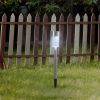 24pcs 5W High Brightness Solar Power LED Lawn Lamps with Lampshades White & Silver for Patio, Walkways, Landscape Paths