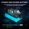 (500W) Portable Power Station - Solar Generator Power Pack Battery Lithium Backup Power Supply with 2 AC Outlets;  Emergency LED Light for Outdoor