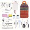 19Pcs Camping Cooking Utensil Kit / Portable Picnic Cookware / Outdoor Kitchen Equipment / Gear for Campfire Barbecue / Appliances with Storage Bag
