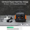 (320W) Portable Power Station - Flashfish Solar Generator Backup Power - Wireless Charger / Flashlight